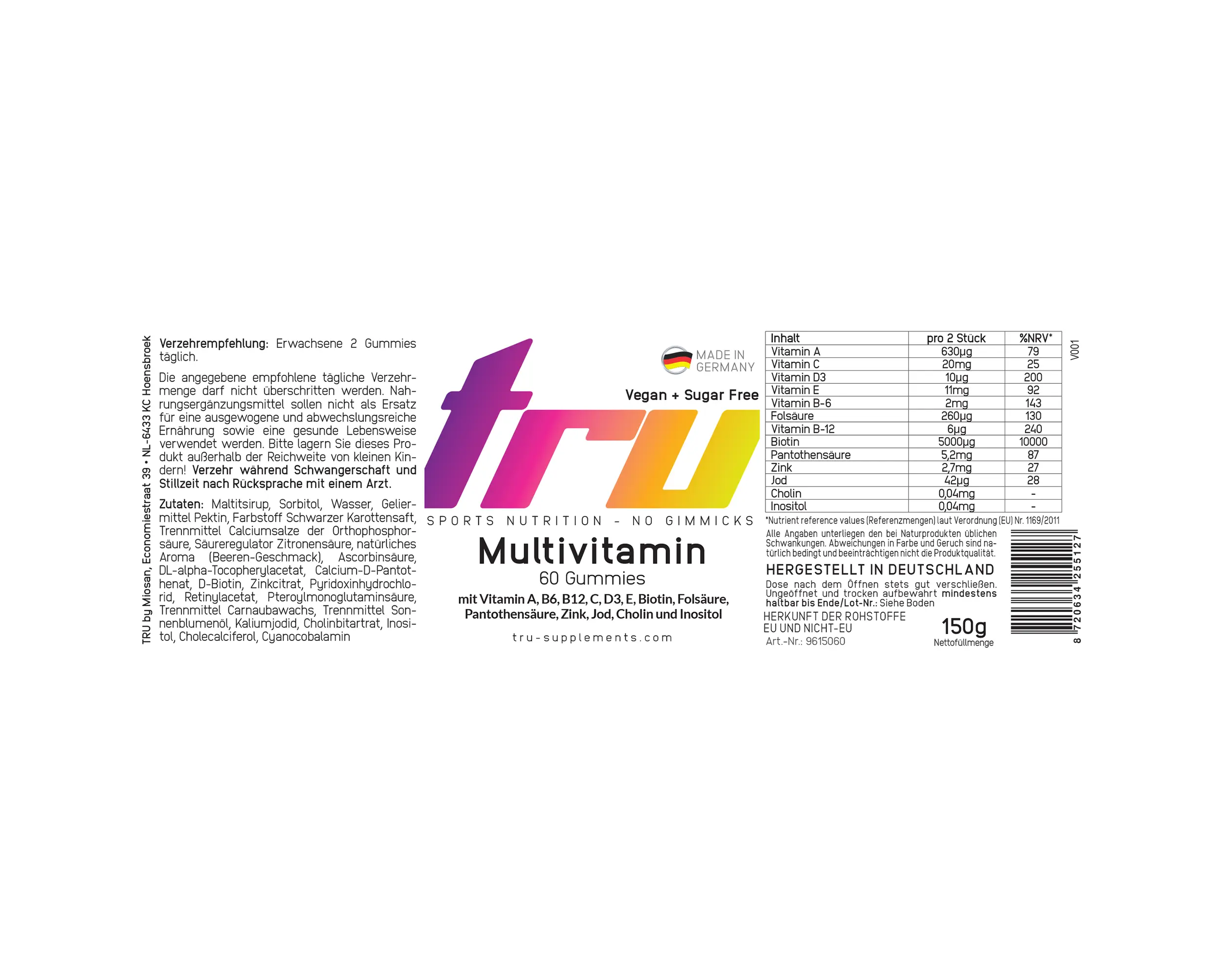 Tru Multivitamin - 60 Gummies  | TRU